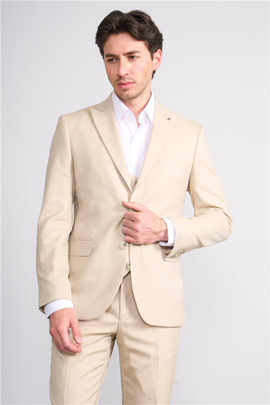 Kagi Y26 Ramırez Slim Fit Yelekli Takım Elbise Vizon