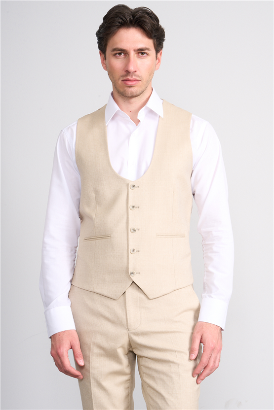Kagi Y26 Ramırez Slim Fit Yelekli Takım Elbise Vizon