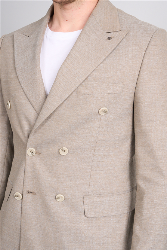 Kagi Y26 Sırıus Kruvaze Slim Fit Takım Elbise Vizon
