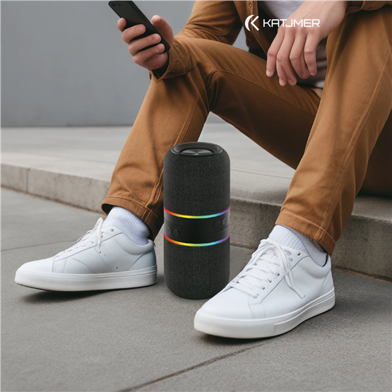 KATJMER BEATRON Bluetooth Hoparlör RGB Işıklı TWS Destekli Taşınabilir Speaker