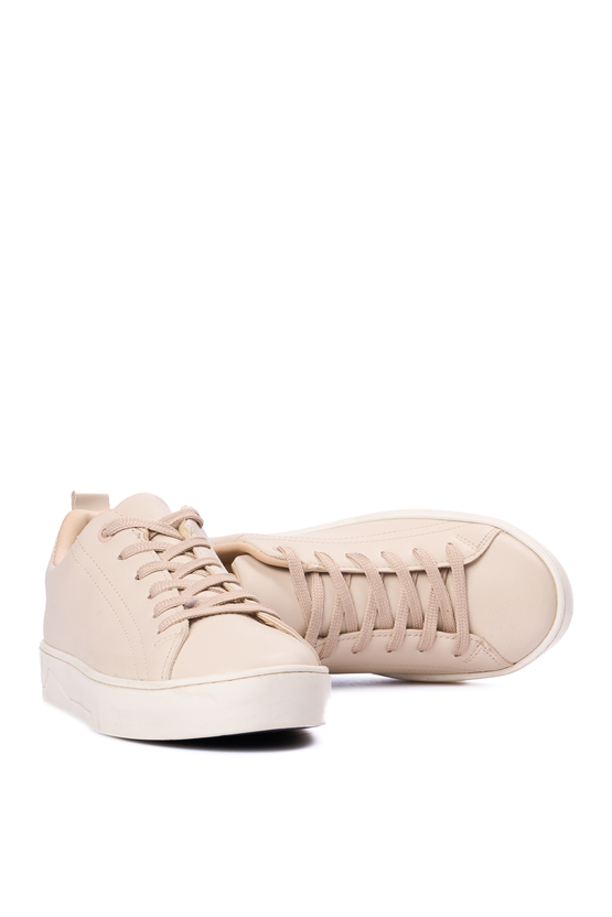 Keçeli 1 Bej Kadın Ayakkabı