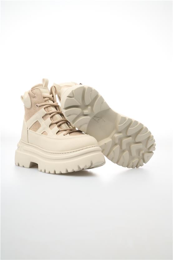 Keçeli Btz05 Bej Kadın Bot