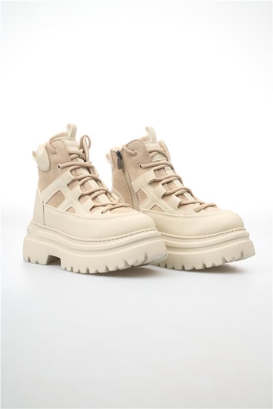 Keçeli Btz05 Bej Kadın Bot