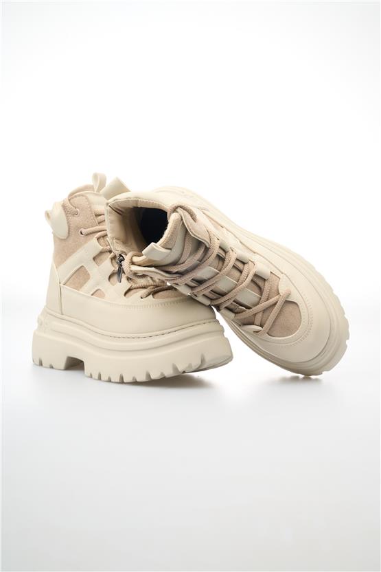 Keçeli Btz05 Bej Kadın Bot