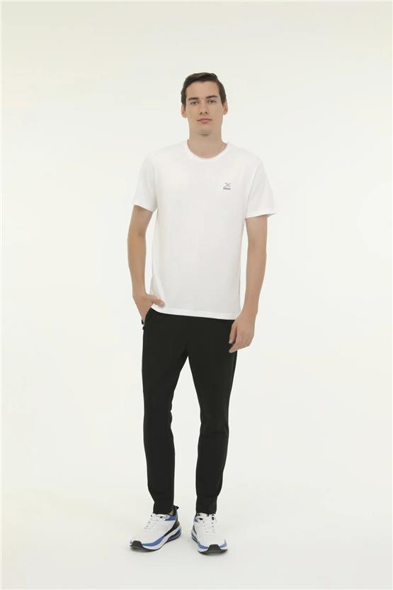 Kınetıx A10150993508010 4M M-Sn234 Bsc Raw Edge 4Fx Beyaz Erkek T-Shirt