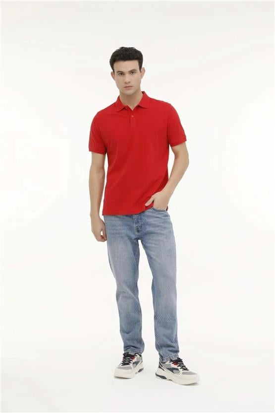 Kınetıx A10150995208010 4M M-Sn328 T-Shirt 4Fx Kırmızı Erkek Polo T-Shirt