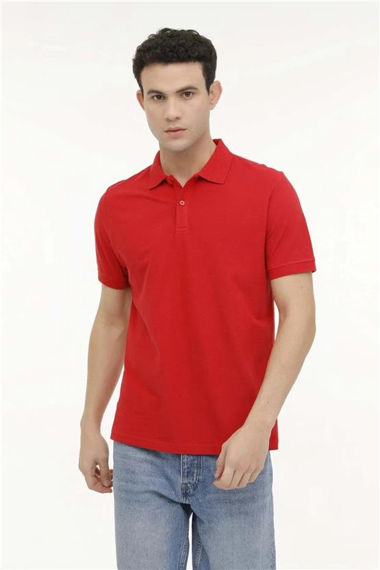 Kınetıx A10150995208010 4M M-Sn328 T-Shirt 4Fx Kırmızı Erkek Polo T-Shirt