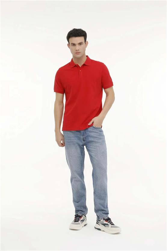 Kınetıx A10150995208010 4M M-Sn328 T-Shirt 4Fx Kırmızı Erkek Polo T-Shirt