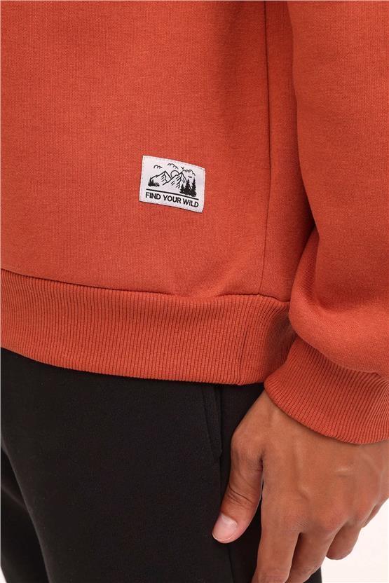 Kınetıx A10187659608010 4W Ml Fıre 16Otd103 4Pr Kıremıt Erkek Sweatshırt