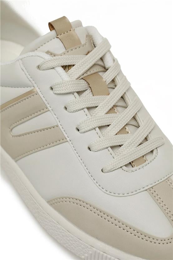 Kınetıx A10202249310010 5W Peru 5Pr Krem Kadın Havuz Taban Sneaker Ayakkabı