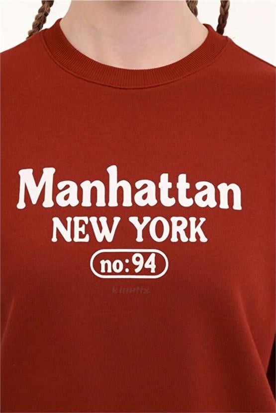 Kınetıx A10203296108010 5W Wl 16Hambar Bts-K3 5Pr Bordo Kadın Sweatshırt