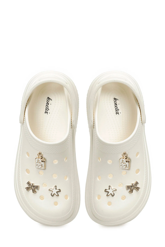 Kınetıx A10224990812010 6M Nomo 6Fx Beyaz Kadın Crocs Terlık