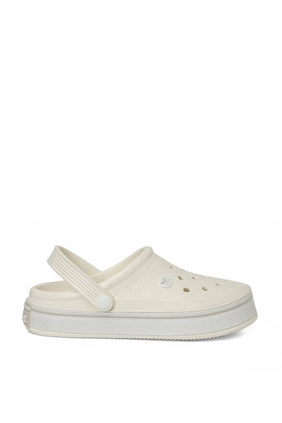 Kınetıx A10224992612010 6M Wılmas W 6Fx Kırık Beyaz Kadın Crocs Terlık