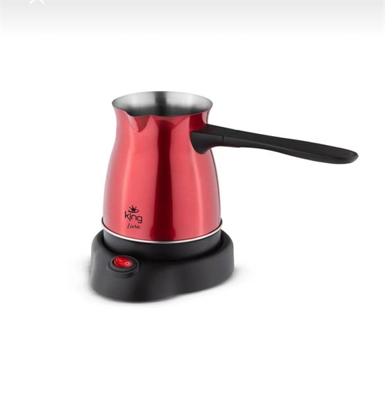 King 3104 Livra Elektrikli Cezve Kırmızı K:20 Ad