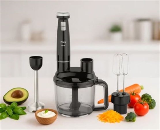 King Bodıe KKB973 Komple Blender Set Siyah Gümüş