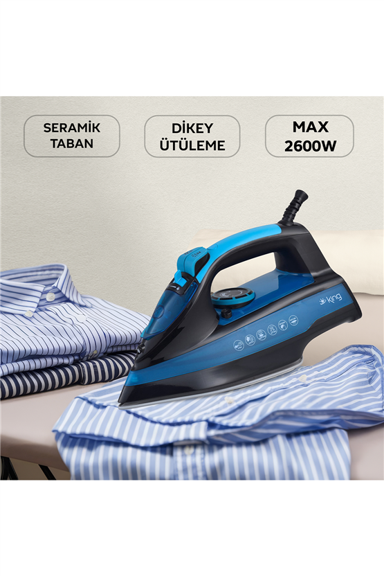 King KBÜ700 Larsen Buharlı Ütü