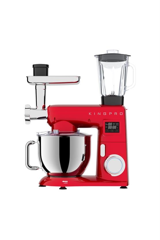 Kingpro KSM4001 Damboo Mutfak Şefi Kırmızı 