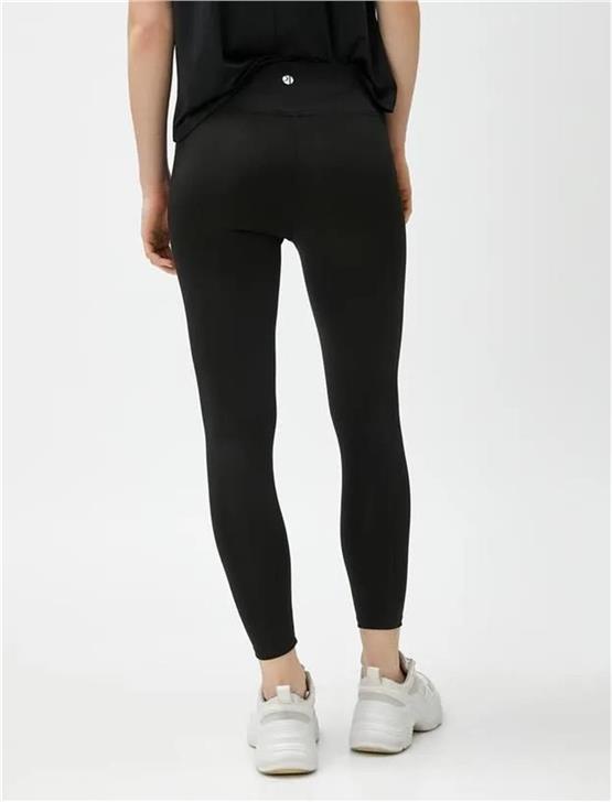 Koton 3Sak40023Nk 999 Siyah Kadın Elastan Jersey Tayt