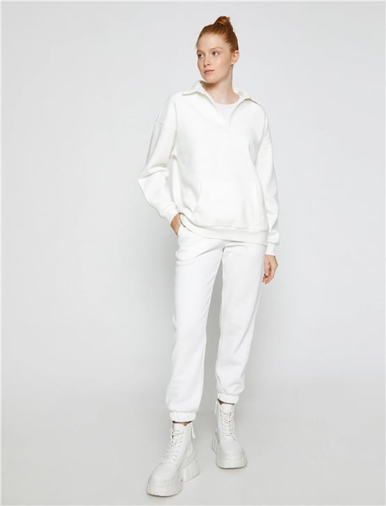 Koton 3Sal30005Ik Kırık Beyaz 001 Genç Kız Pamuk Kısa Ve Kolsuz Bluz