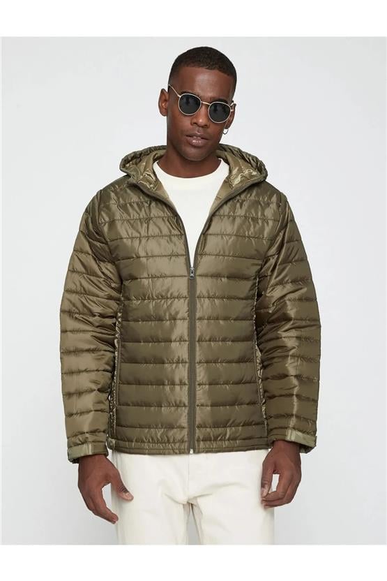 Koton 3Wam20155Hw Haki 858 Erkek Polyester Outerwear Ceket