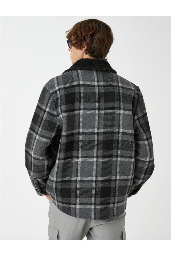 Koton 3Wam20171Hw Siyah 999 Erkek Akrılık Outerwear Kaban