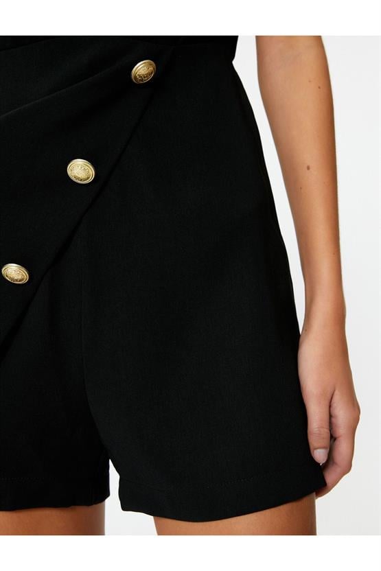 Koton 4Sak80001Uw 999 Siyah Kadın Dokuma Polyester Elbise