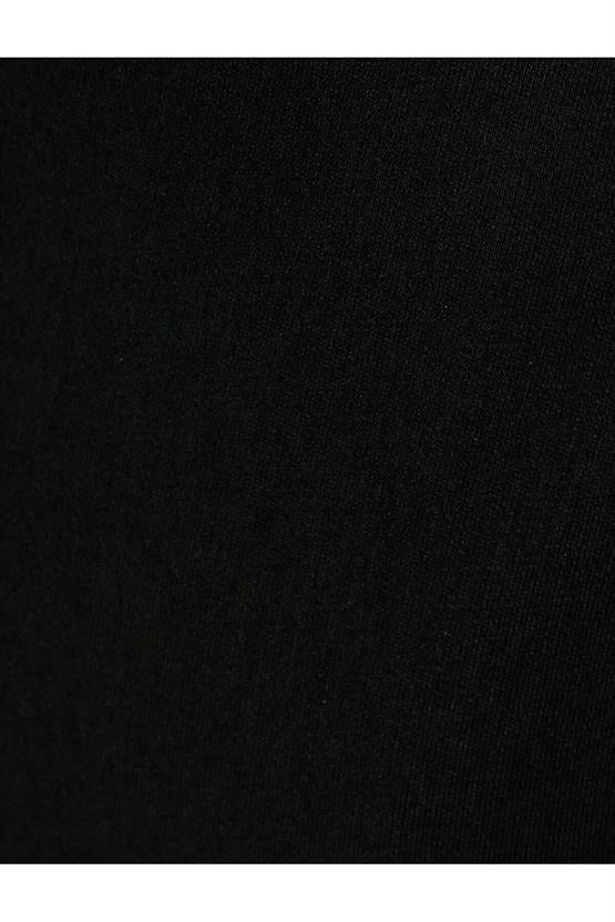 Koton 4Sak80001Uw 999 Siyah Kadın Dokuma Polyester Elbise