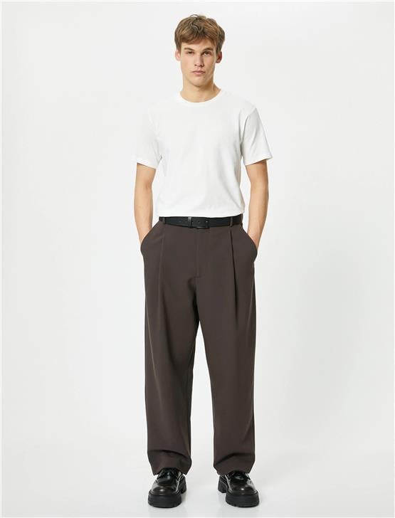 Koton 4Sam10035Hk 000 Beyaz Erkek Pamuk Jersey Kısa Kollu Basic T-Shirt