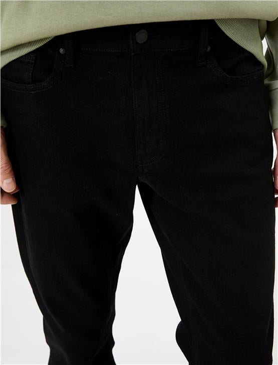 Koton 4Wam40033Nd 999 Siyah Erkek Pamuk Denim Basic Pantolon