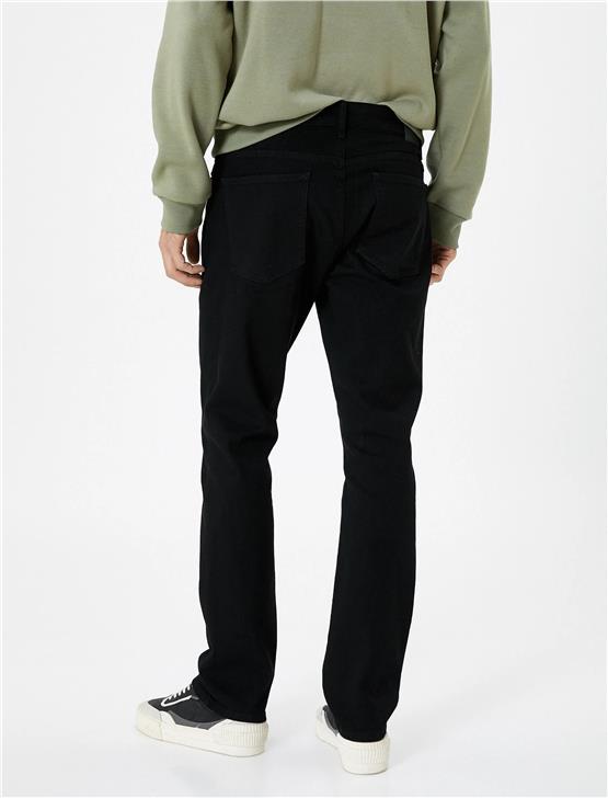 Koton 4Wam40033Nd 999 Siyah Erkek Pamuk Denim Basic Pantolon