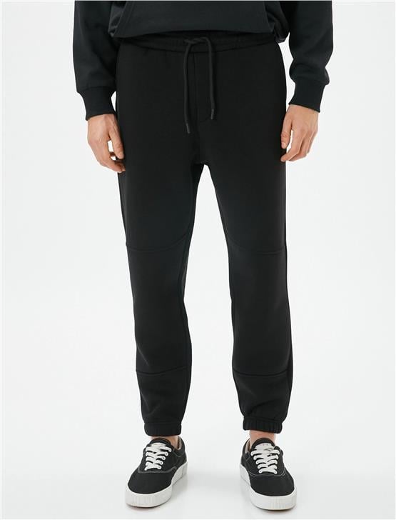 Koton  4Wam40057Mk 999 Siyah Erkek Pamuk Jersey Eşofman Alt