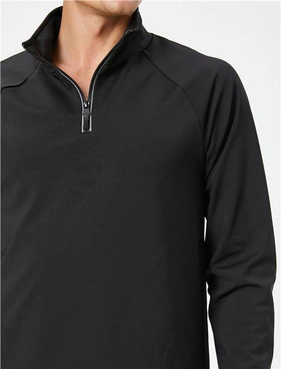 Koton 4Wam70010Nk 999 Sıyah Erkek Jersey Sweatshırt