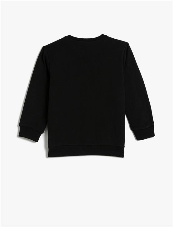 Koton 4Wkb10268Tk 999 Siyah Erkek Çocuk Pamuk Jersey Sweatshirt