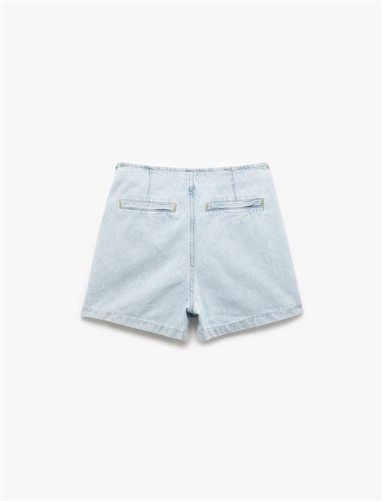 Koton 5Sal40010Md Bch Bleach Kadın Pamuk Denım Short