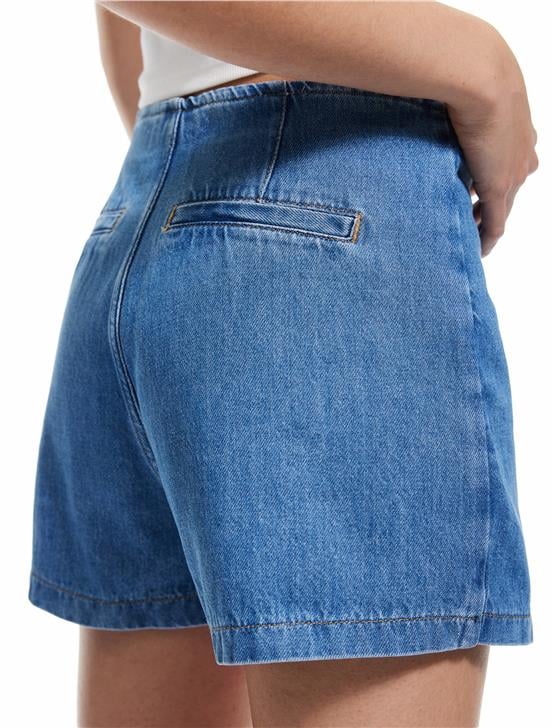 Koton 5Sal40010Md Mıd Orta Indıgo Kadın Pamuk Denım Short