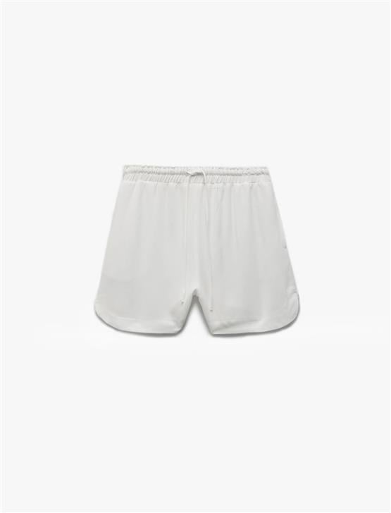 Koton 5Sal40013Iw 000 Beyaz Genc Kız Vıskoz Dokuma Short