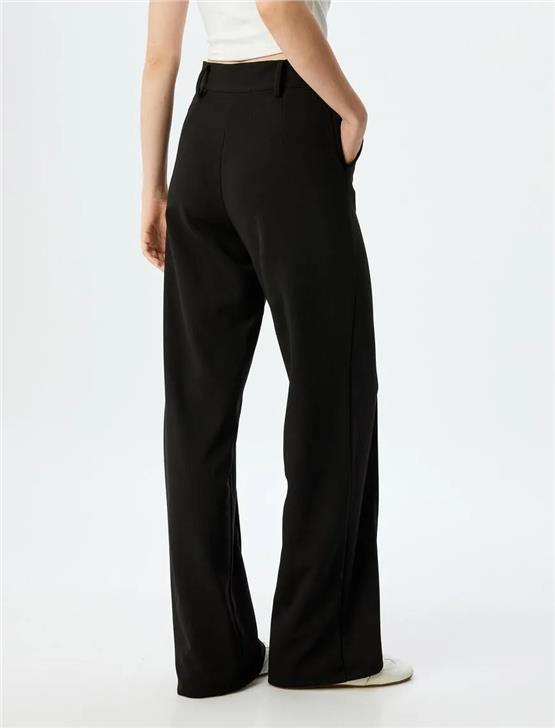 Koton 5Sal40015Ik 999 Sıyah Genc Kız Elastan Jersey Pantolon