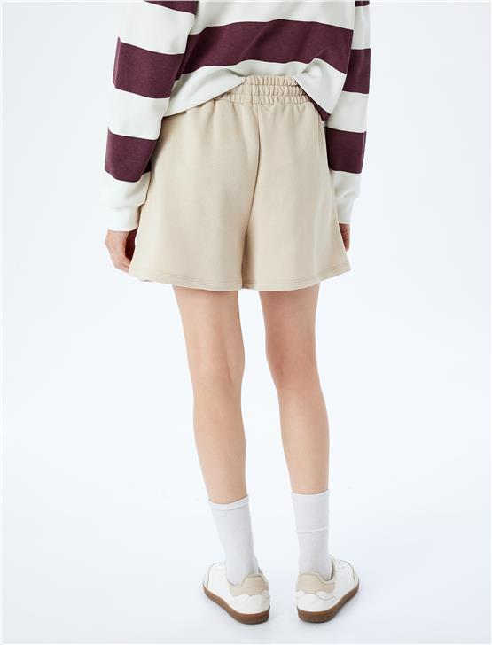 Koton 5Sal40020Ik 050 Bej Genc Kız Pamuk Jersey Short