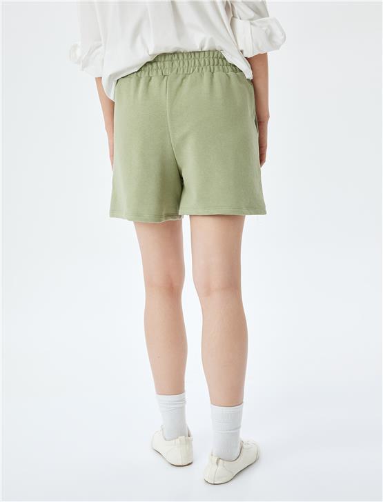 Koton 5Sal40020Ik 875 Hakı Genc Kız Pamuk Jersey Short