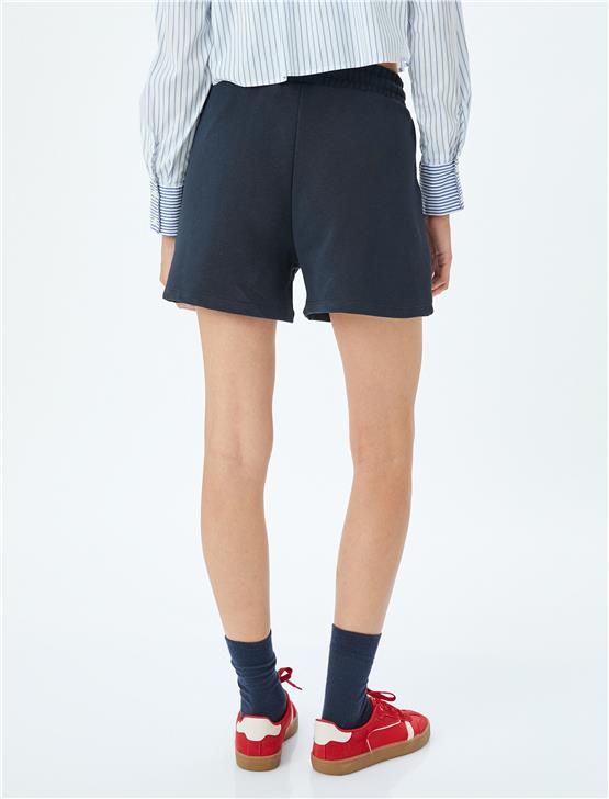 Koton 5Sal40037Ik 704 Lacıvert Genc Kız Pamuk Jersey Short