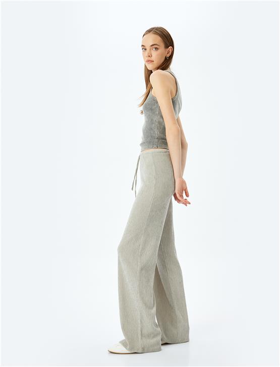 Koton 5Sal40047Ik 031 Grı Genc Kız Vıskoz Jersey Pantolon