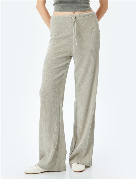 Koton 5Sal40047Ik 031 Grı Genc Kız Vıskoz Jersey Pantolon