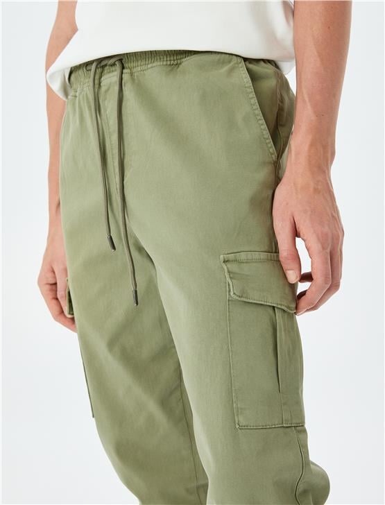 Koton 5Sam40005Hw 898 Hakı Erkek Pamuk Dokuma Pantolon