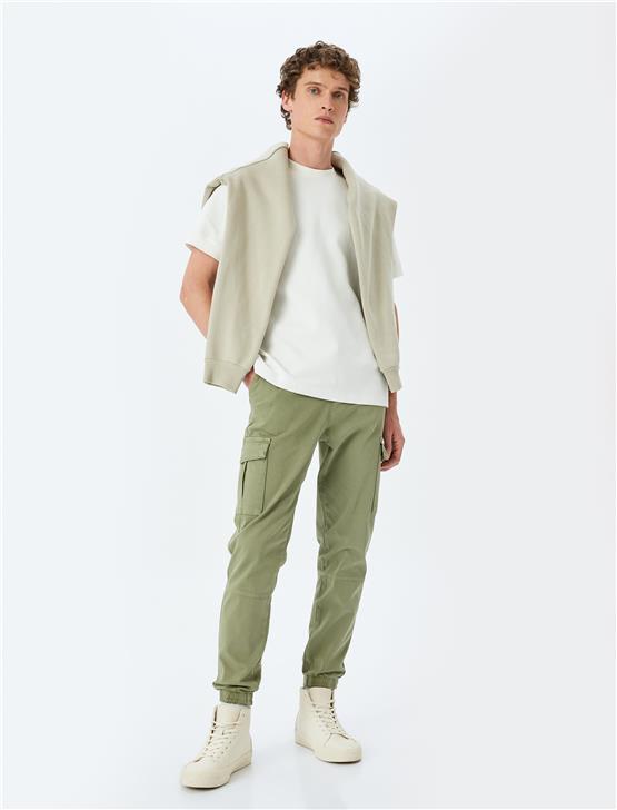 Koton 5Sam40005Hw 898 Hakı Erkek Pamuk Dokuma Pantolon