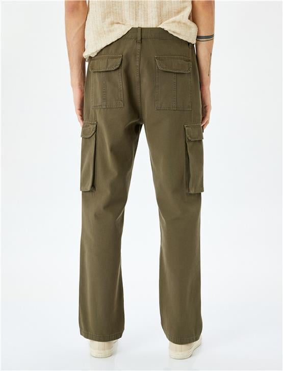 Koton 5Sam40029Hw 876 Hakı Erkek Pamuk Dokuma Pantolon