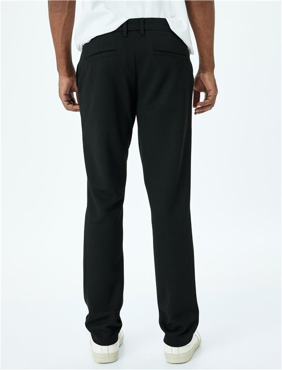 Koton 5Sam40033Hw 999 Sıyah Erkek Vıskoz Dokuma Pantolon