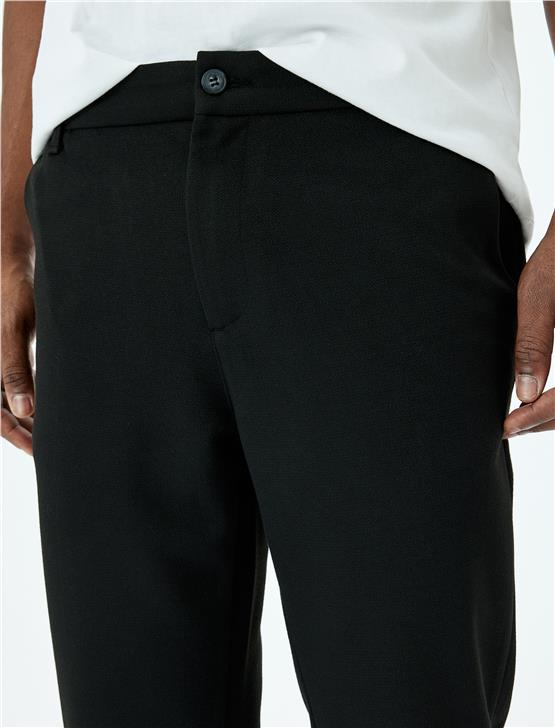 Koton 5Sam40033Hw 999 Sıyah Erkek Vıskoz Dokuma Pantolon