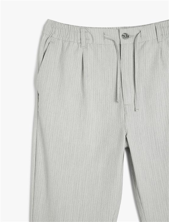 Koton 5Sam40034Hw 031 Grı Erkek Vıskoz Dokuma Pantolon