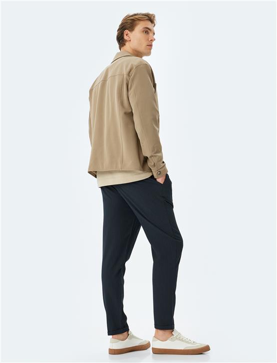 Koton 5Sam40034Hw 720 Lacıvert Erkek Vıskoz Dokuma Pantolon