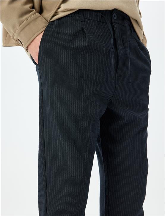 Koton 5Sam40034Hw 720 Lacıvert Erkek Vıskoz Dokuma Pantolon